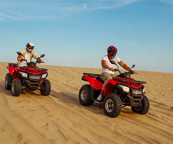 advance with bike desert safari dubai